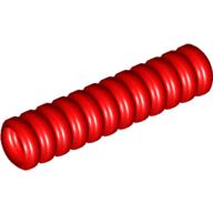Lego trubka (trubička) žebrovaná průměr 7mm délka 4L, červená (4162530)